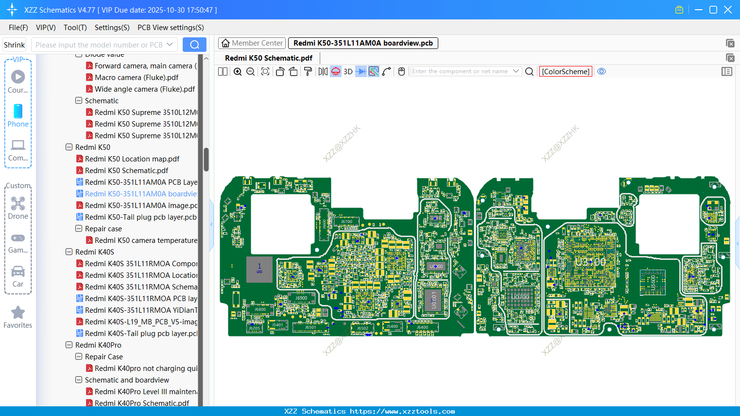 Xiaomi Redmi K50-351L11AM0A Boardview